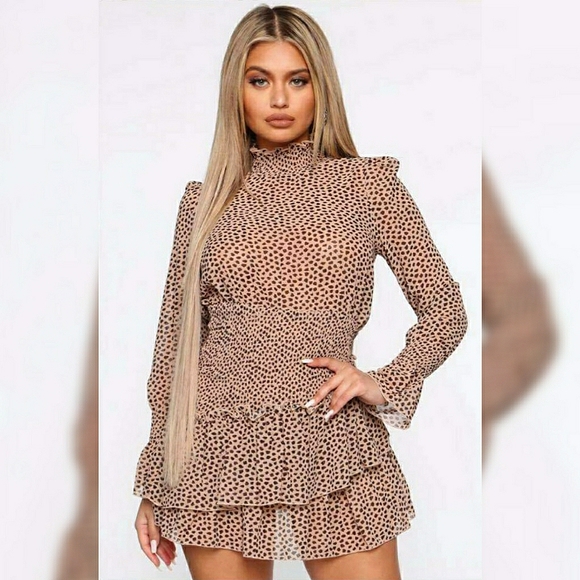 Fashion Nova Dresses & Skirts - Fashion Nova "Let's Talk Tea" Mini Dress